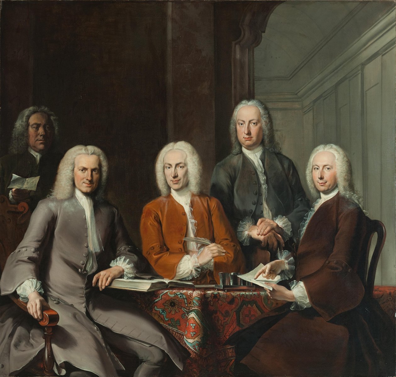 Die Regenten des Oudezijds Huiszittenhuis von Cornelis Troost