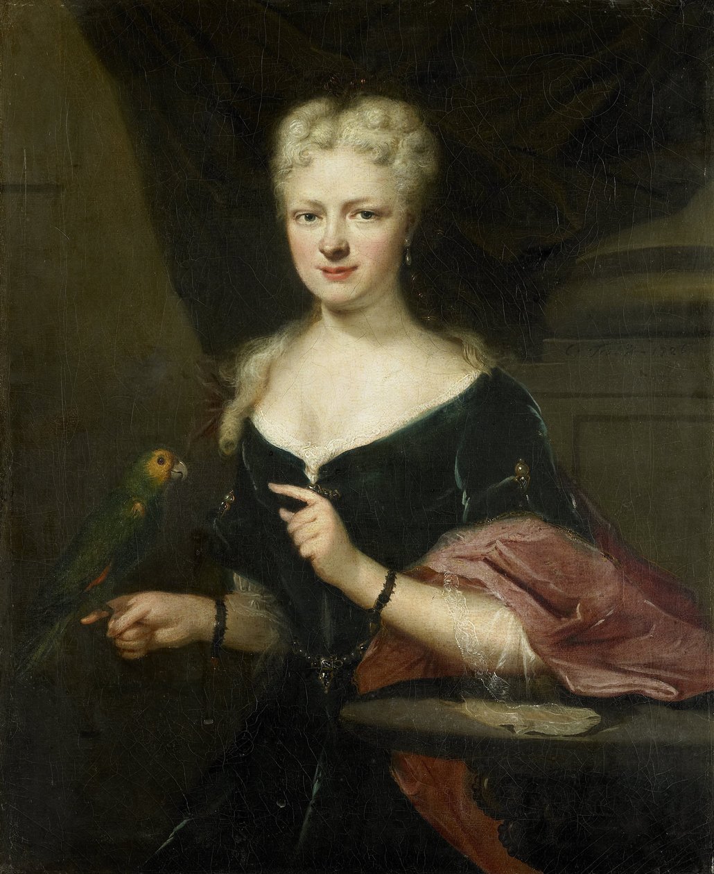 Porträt von Maria Magdalena Stavenisse, Ehefrau von Jacob de Witte von Elkerzee, Ratsherr von Zierikzee von Cornelis Troost