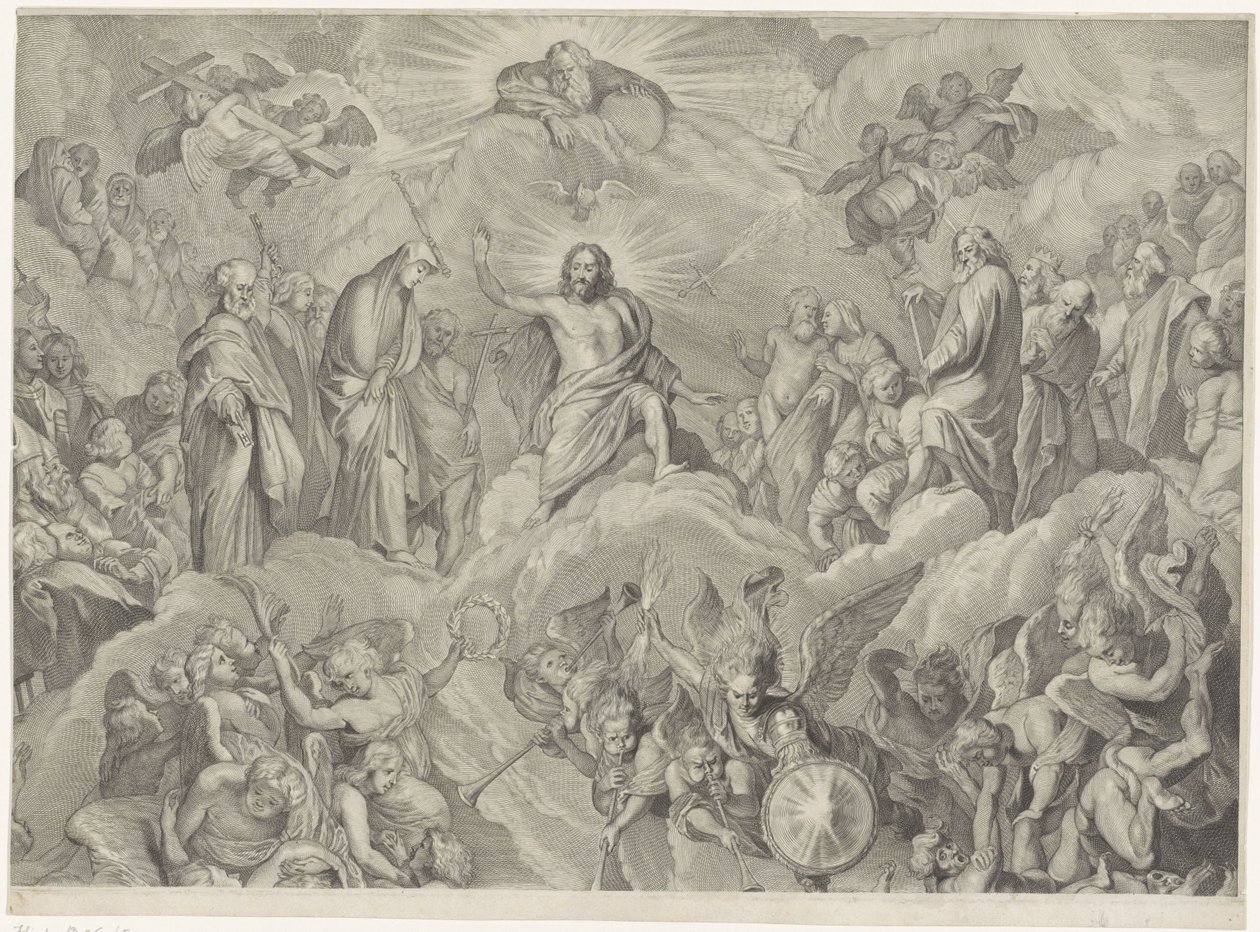 Jüngstes Gericht (obere Platte) von Cornelis Visscher (II)