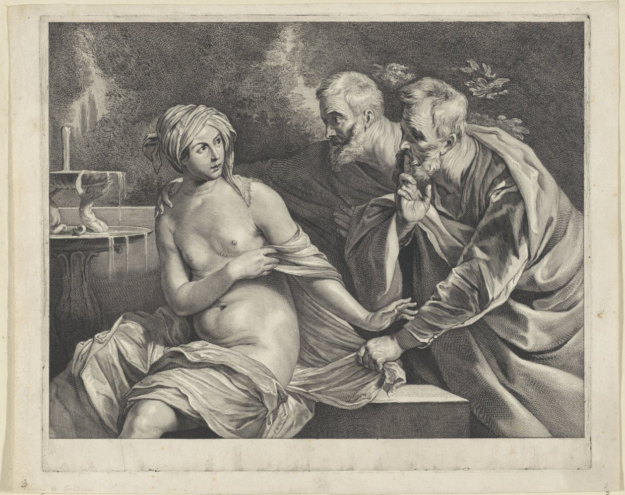 Susanna und die Ältesten von Cornelis Visscher (II)
