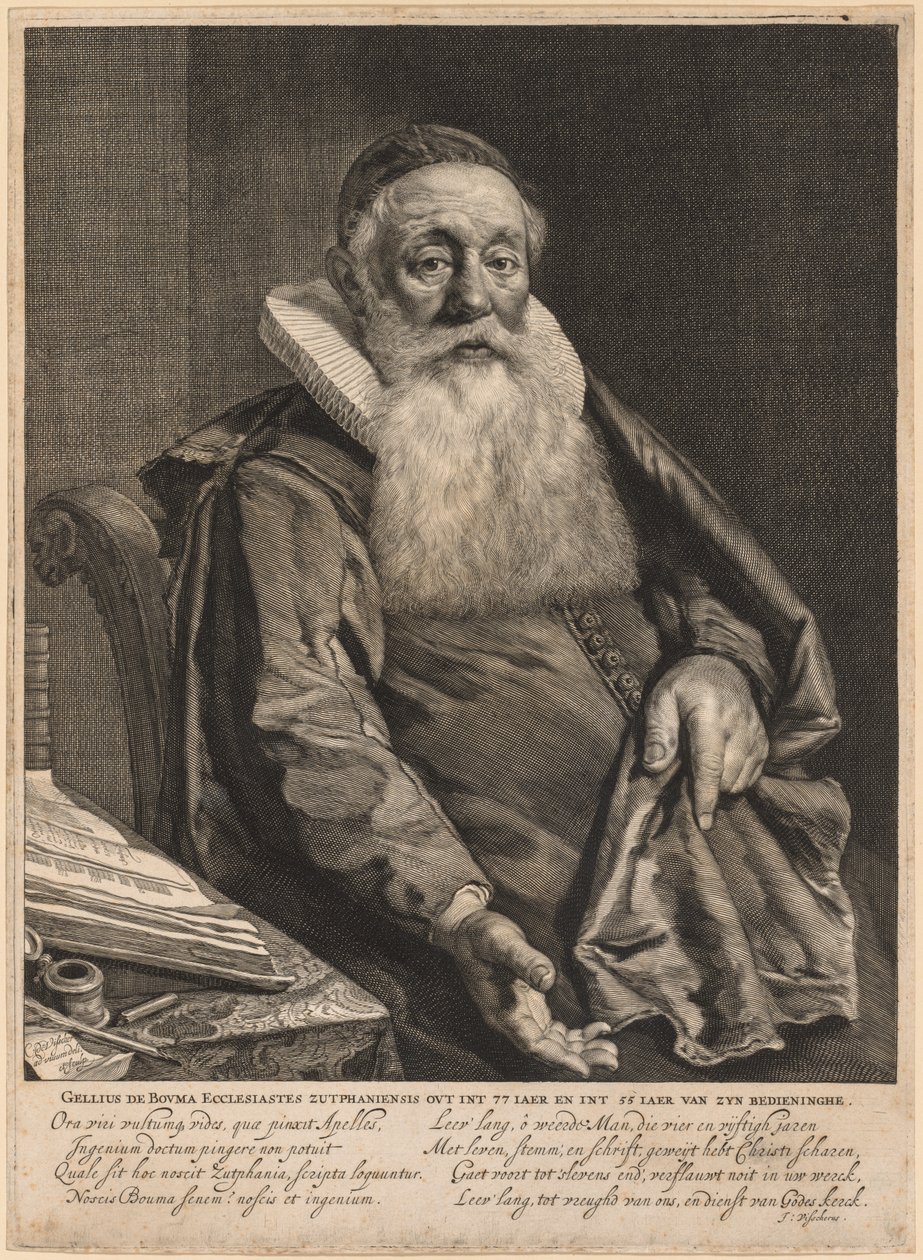 Gellius de Bouma, Prediger des Evangeliums in Zutphen von Cornelis Visscher