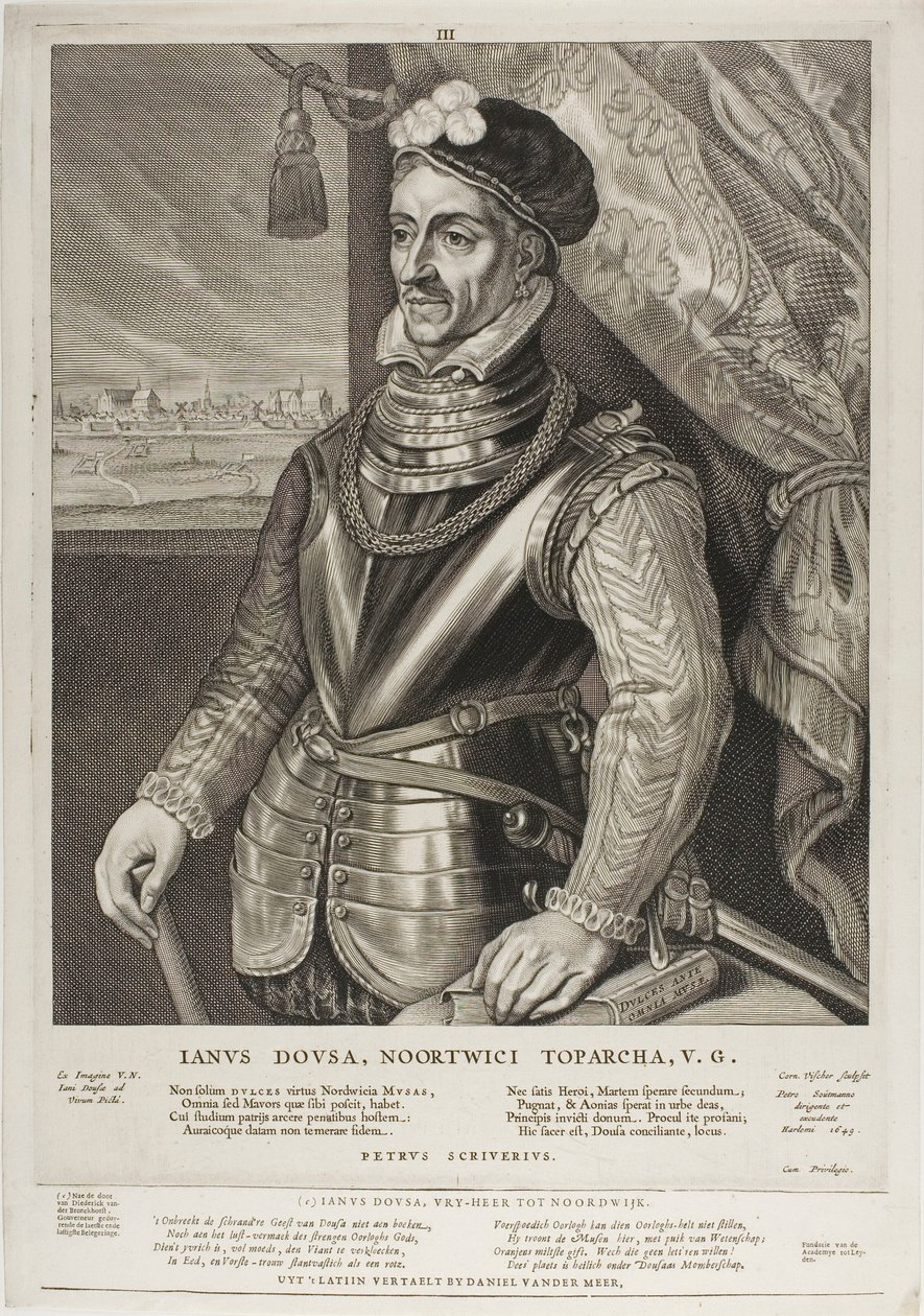 Jan van der Does, Tafel 3 aus Quatuor Personae von Cornelis Visscher
