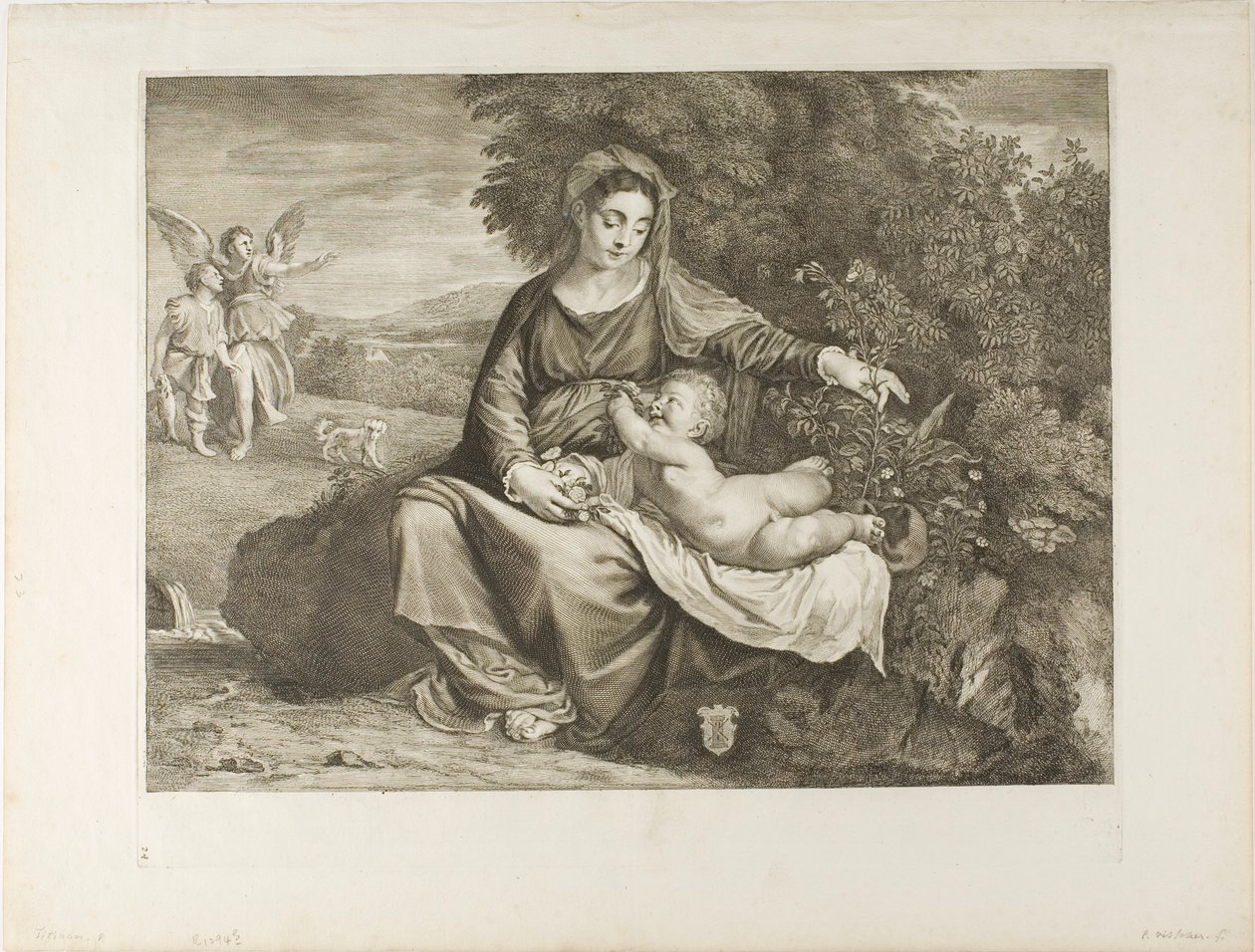 Madonna und Kind von Cornelis Visscher