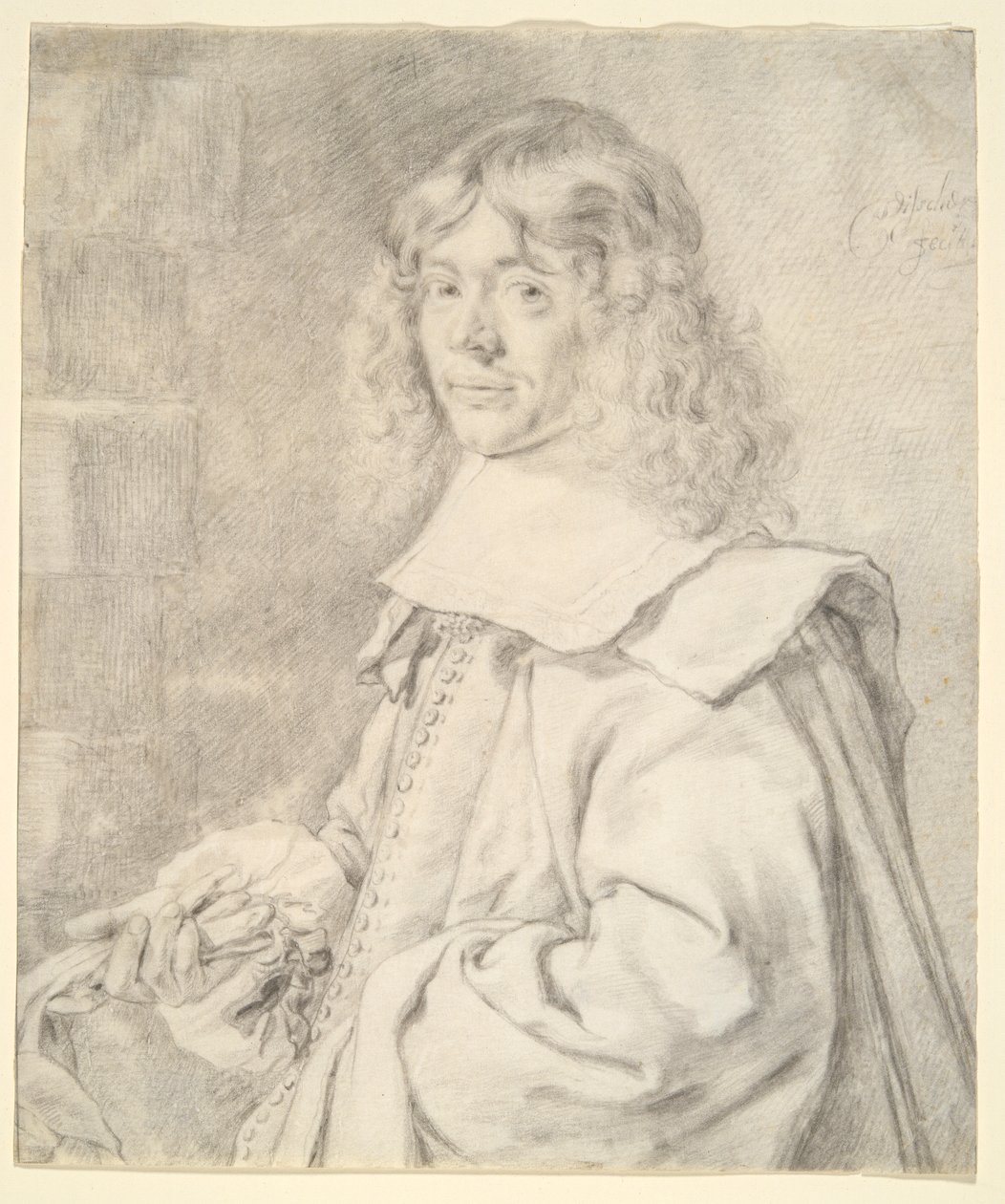Porträt eines jungen Mannes von Cornelis Visscher