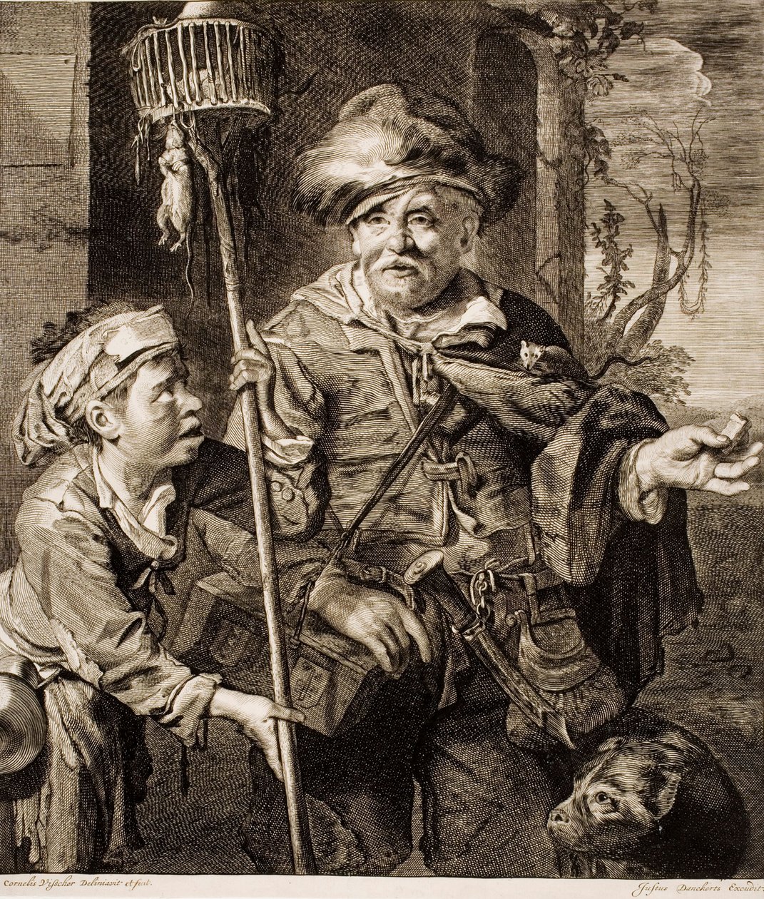 Der Verkäufer von Rattengift von Cornelis Visscher