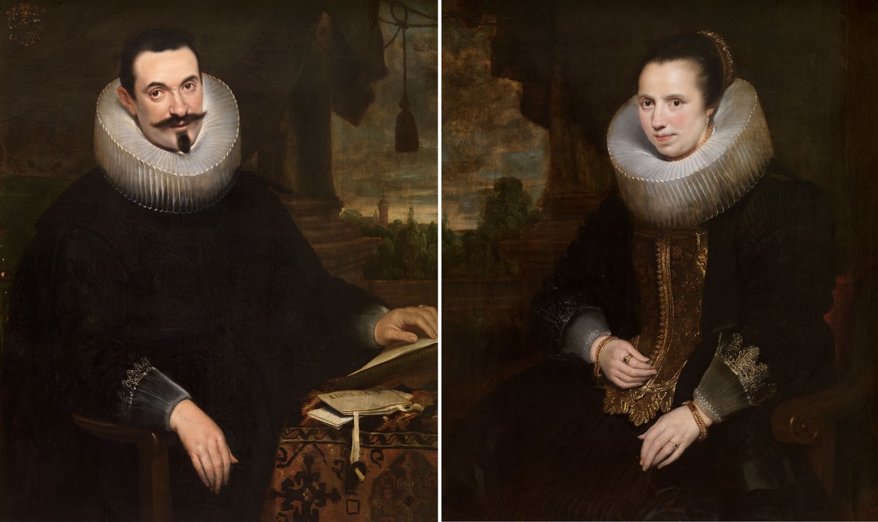 Barthel Van den Berghe und seine Frau Elisabeth Hoegaerts von Cornelis de Vos