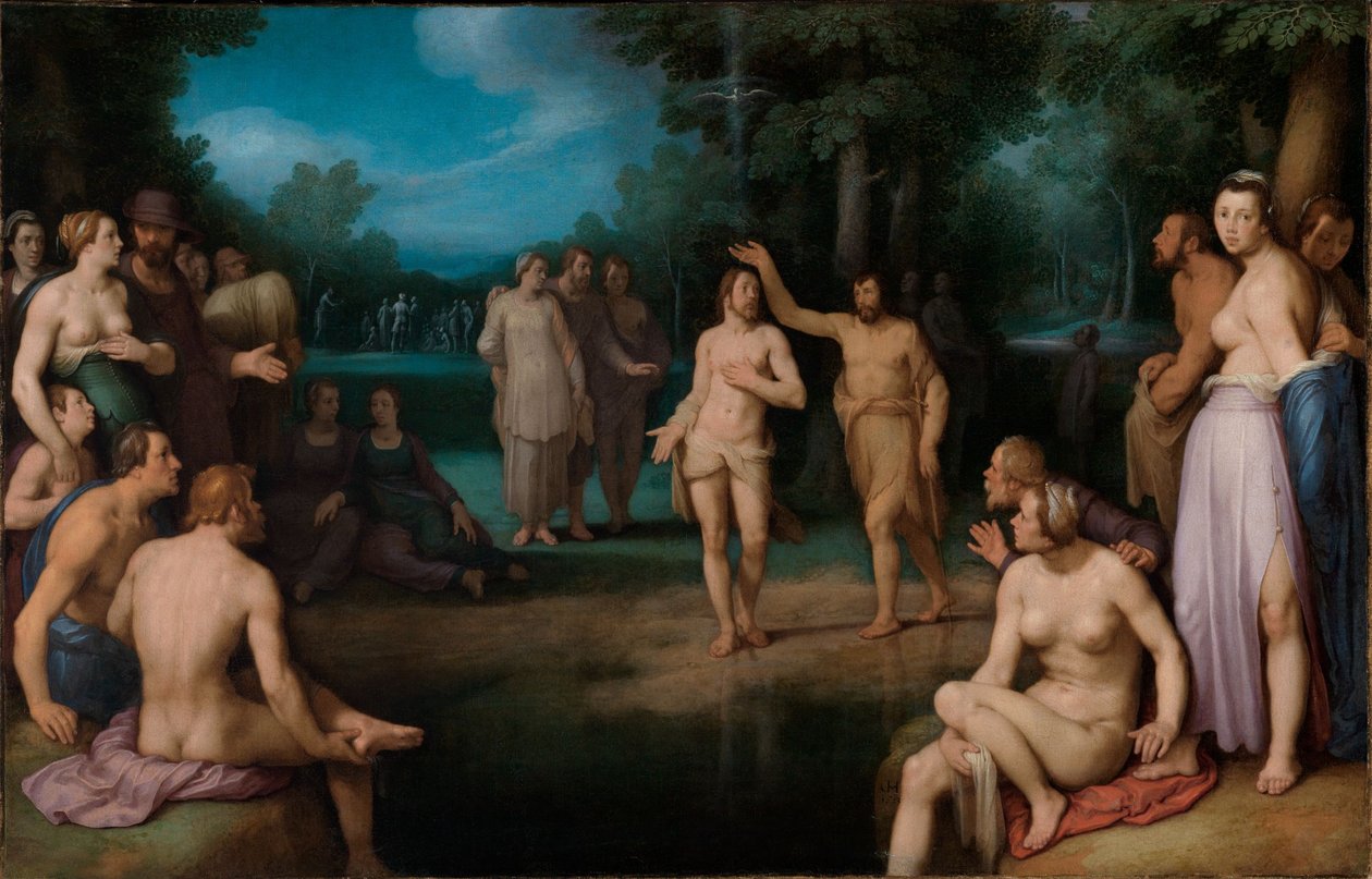 Taufe Christi von Cornelis van Haarlem