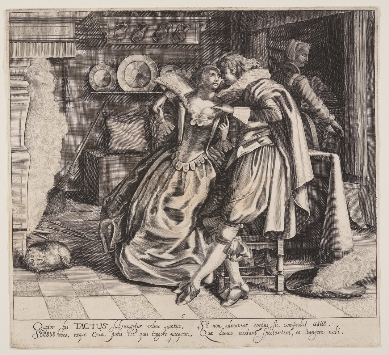 Tactus (Berührung), aus Die fünf Sinne von Cornelis van Kittensteyn