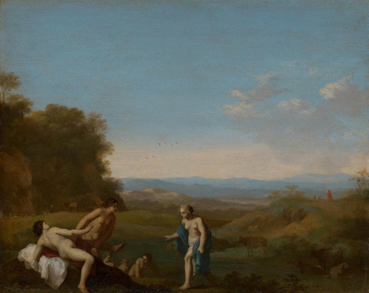 Diana entdeckt den Fehltritt der Callisto von Cornelis van Poelenburch