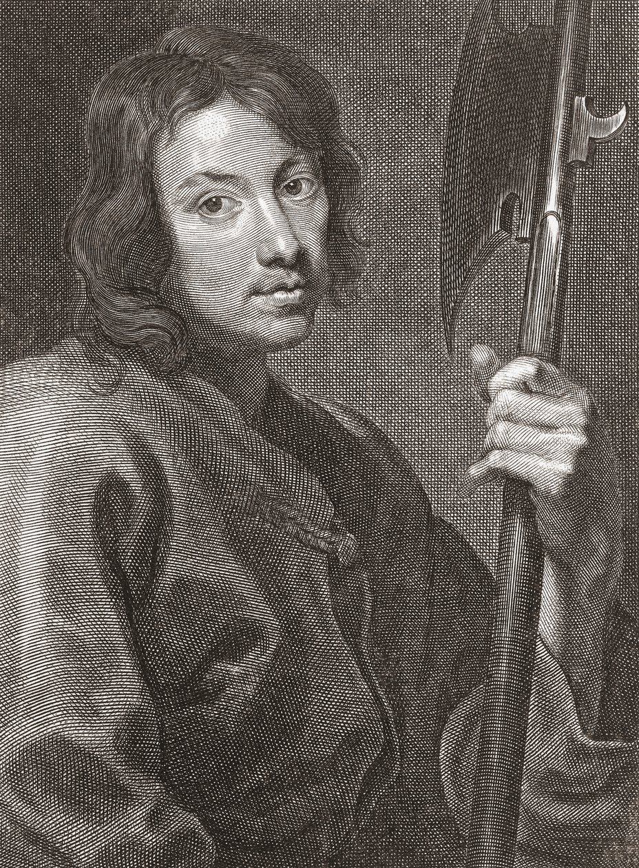 Heiliger Matthäus oder Matthäus der Apostel. Porträt. von Cornelius van Caukercken