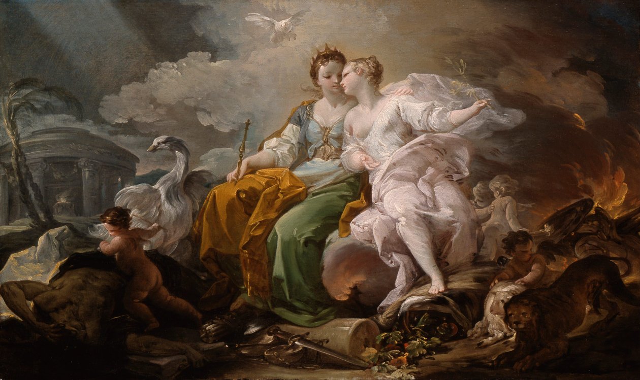 Allegorie von Frieden und Gerechtigkeit von Corrado Giaquinto