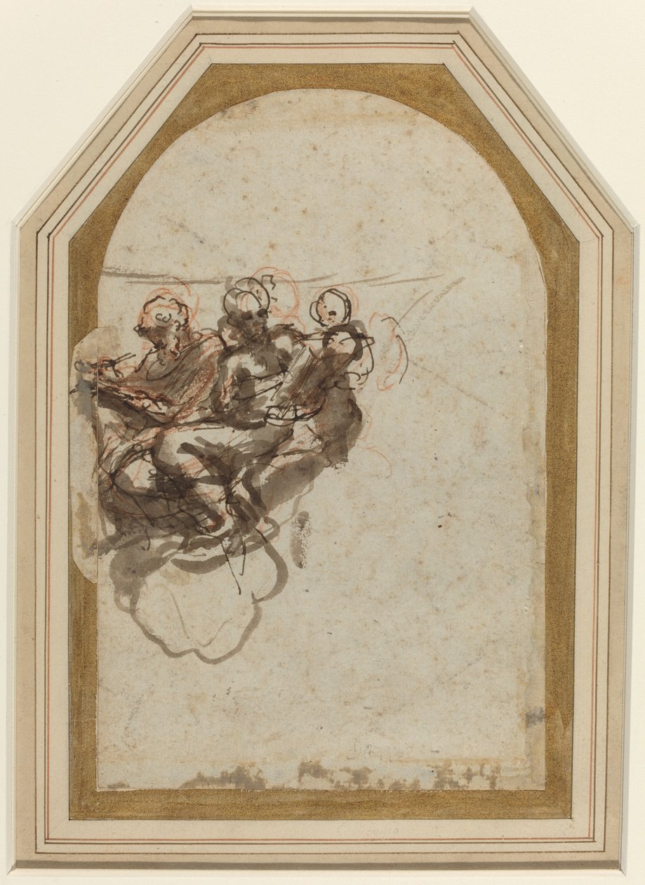 Heiliger Matthäus und Heiliger Hieronymus [verso] von Correggio