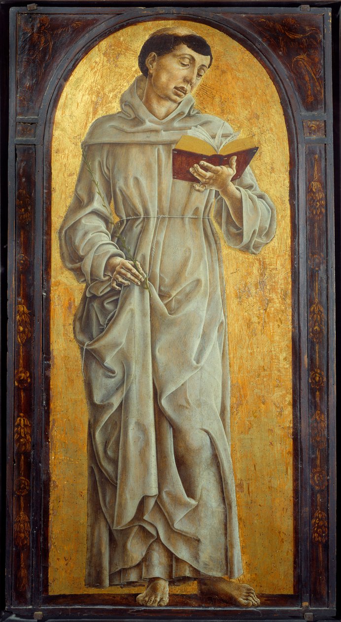 Der heilige Antonius von Padua beim Lesen von Cosimo Tura