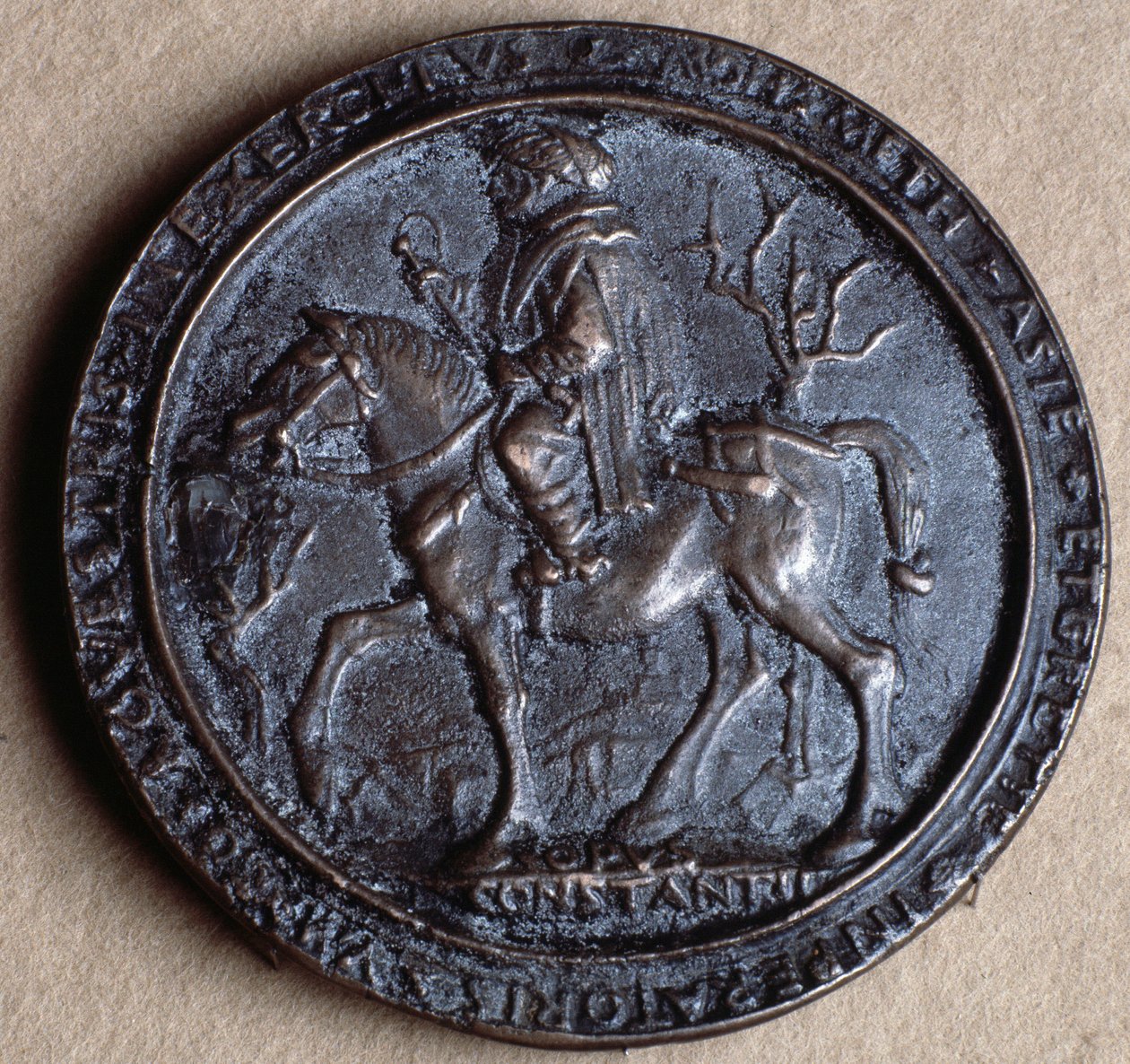 Mehmet II. der Eroberer (Bronzemedaille) von Costanzo da Ferrara