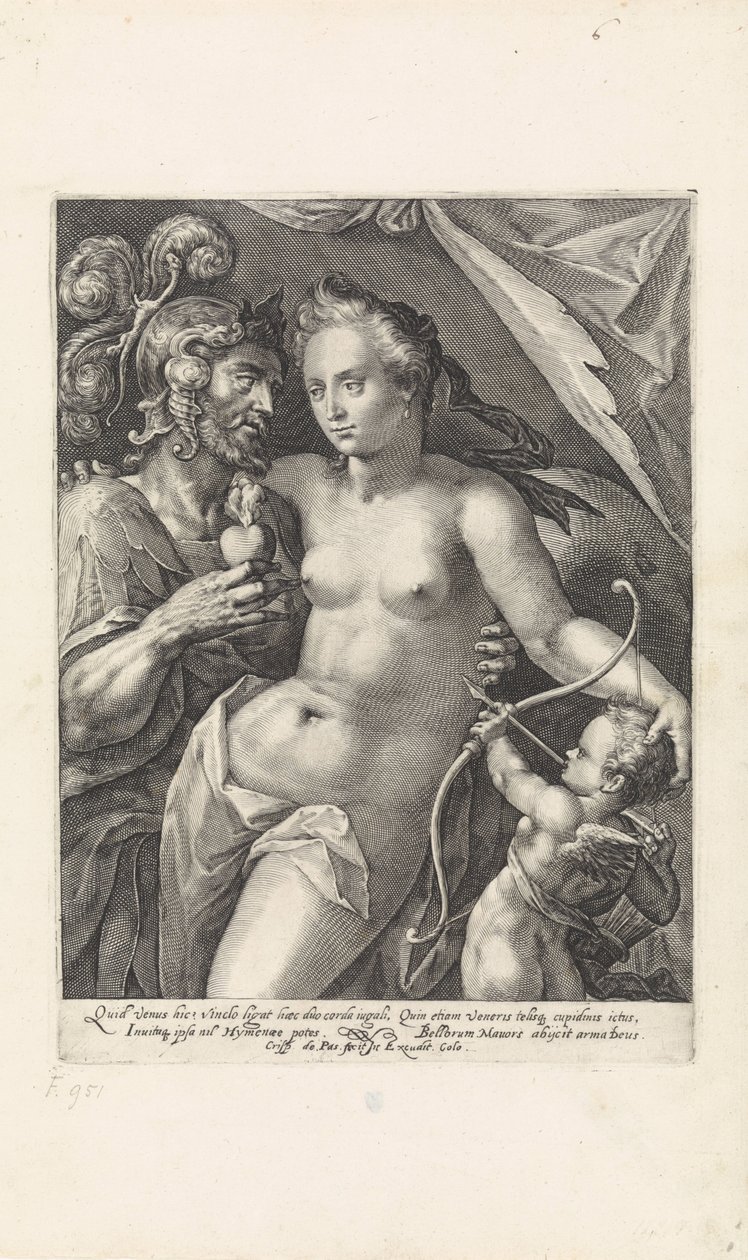 Mars und Venus von Crispijn van de Passe (I)