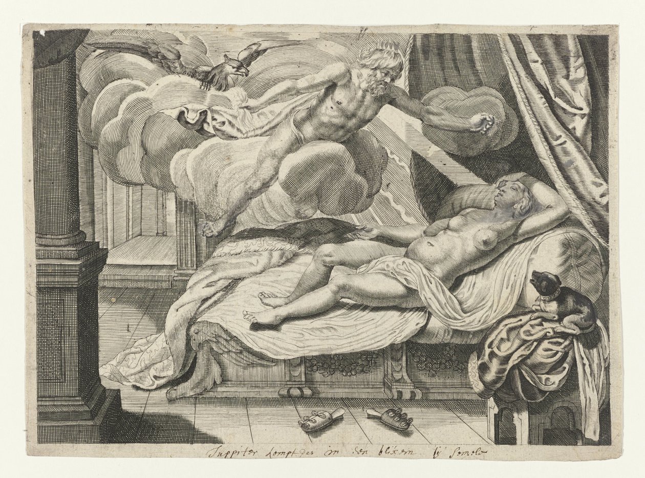 Jupiter und Semele von Crispijn van de Passe (II) (attributed to)