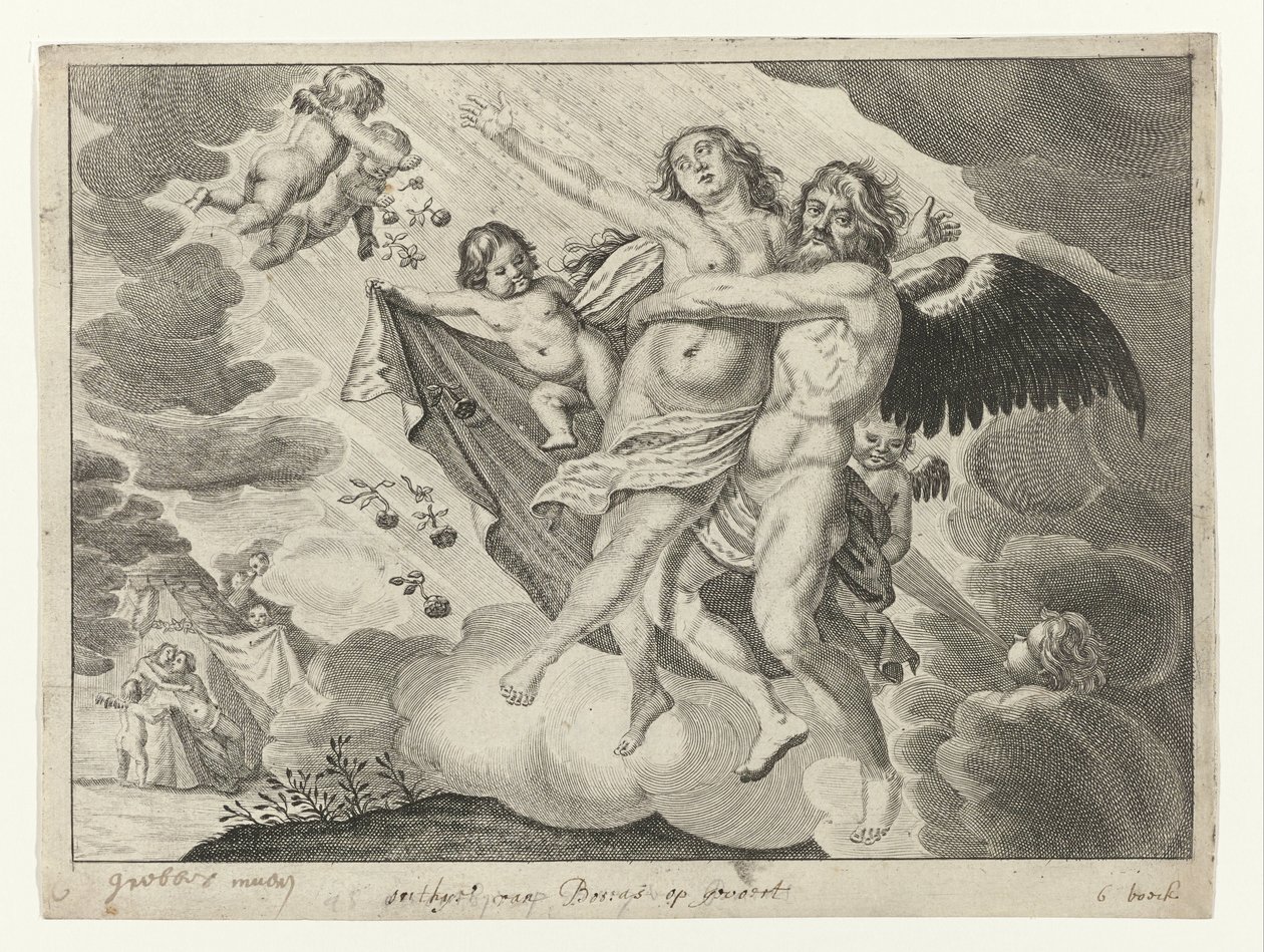 Boreas entführt Oreithyia von Crispijn van de Passe (II) (possibly)
