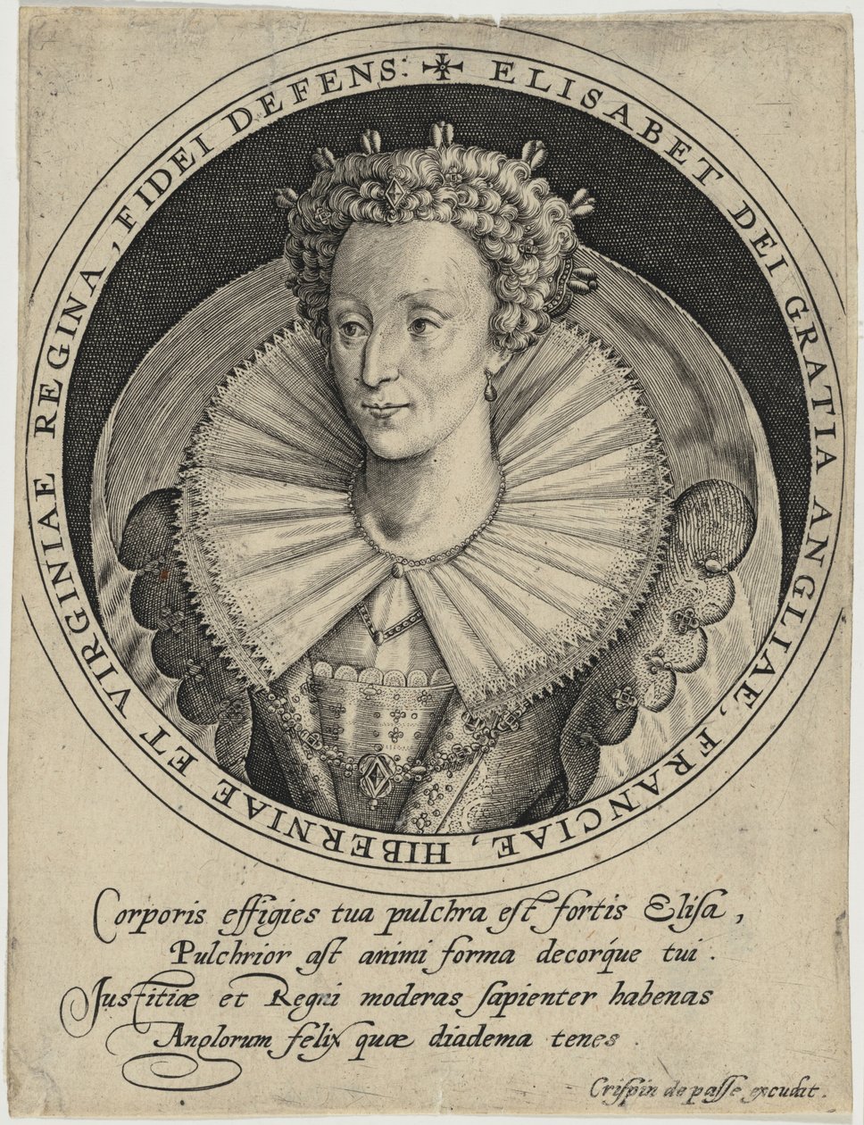 Elisabeth, Königin von England von Crispijn van de Passe I
