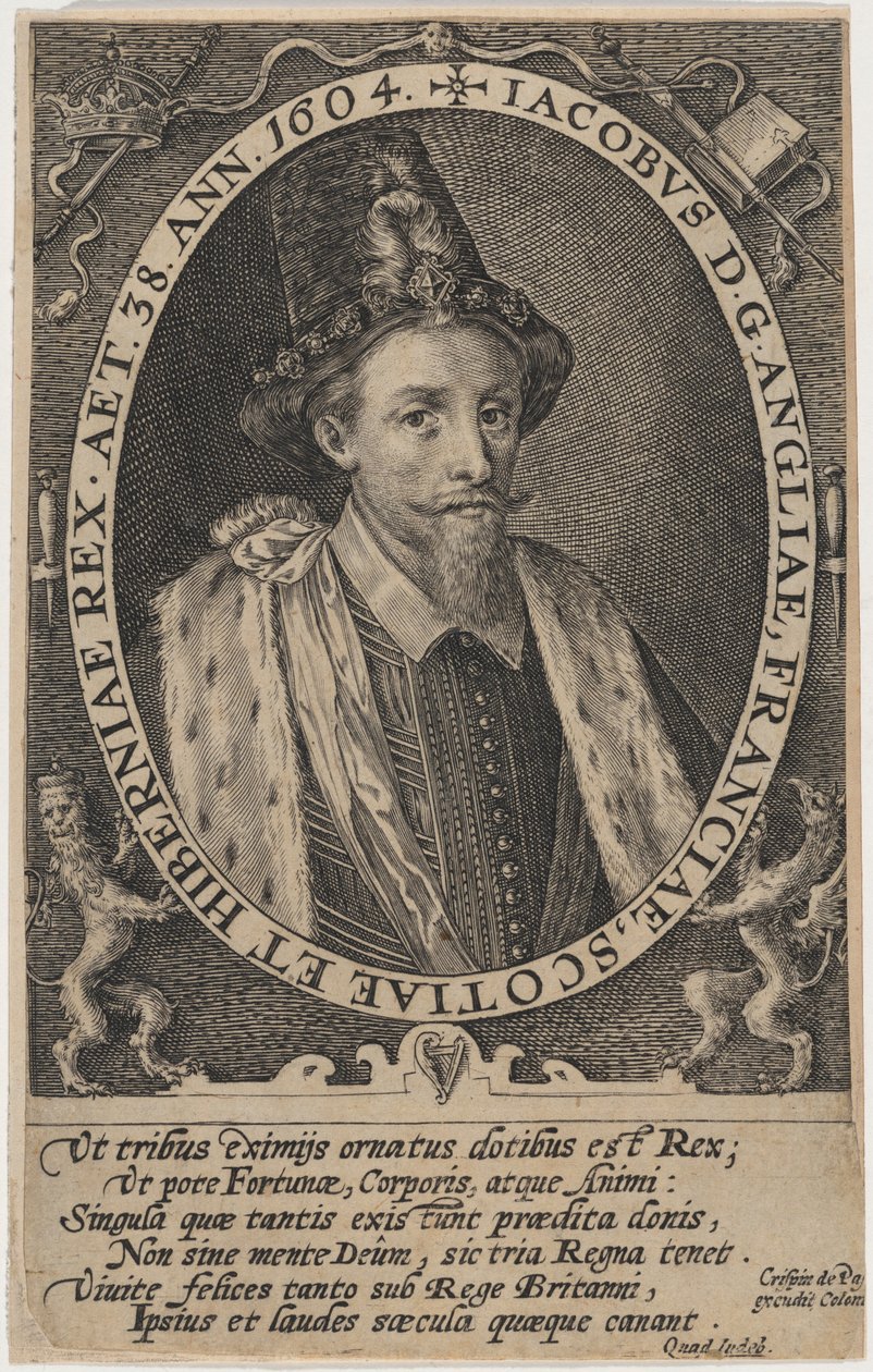 James I., König von England von Crispijn van de Passe I
