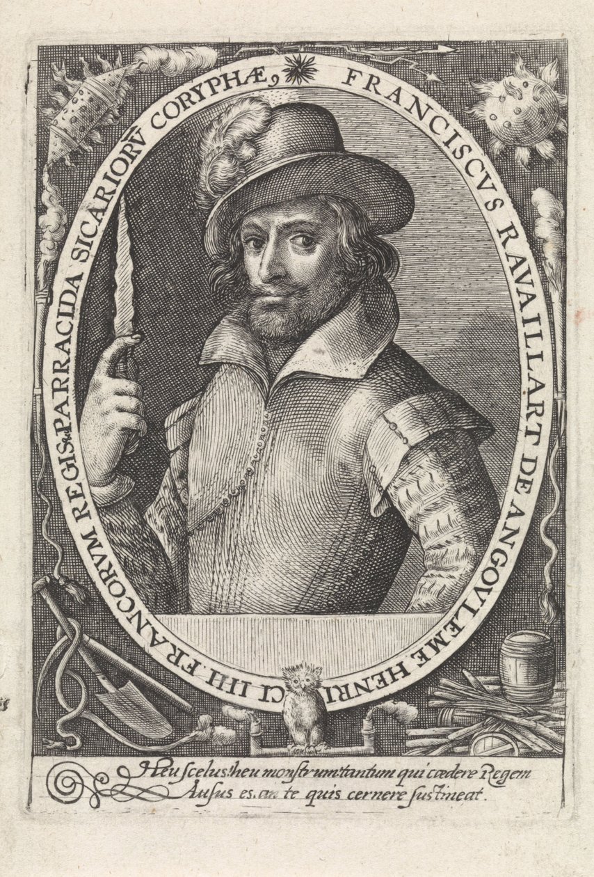 François Ravaillac, 1578-1610, der Mörder von König Heinrich IV. von Frankreich, ca. 1610-1615 von Crispijn van de Passe the Elder