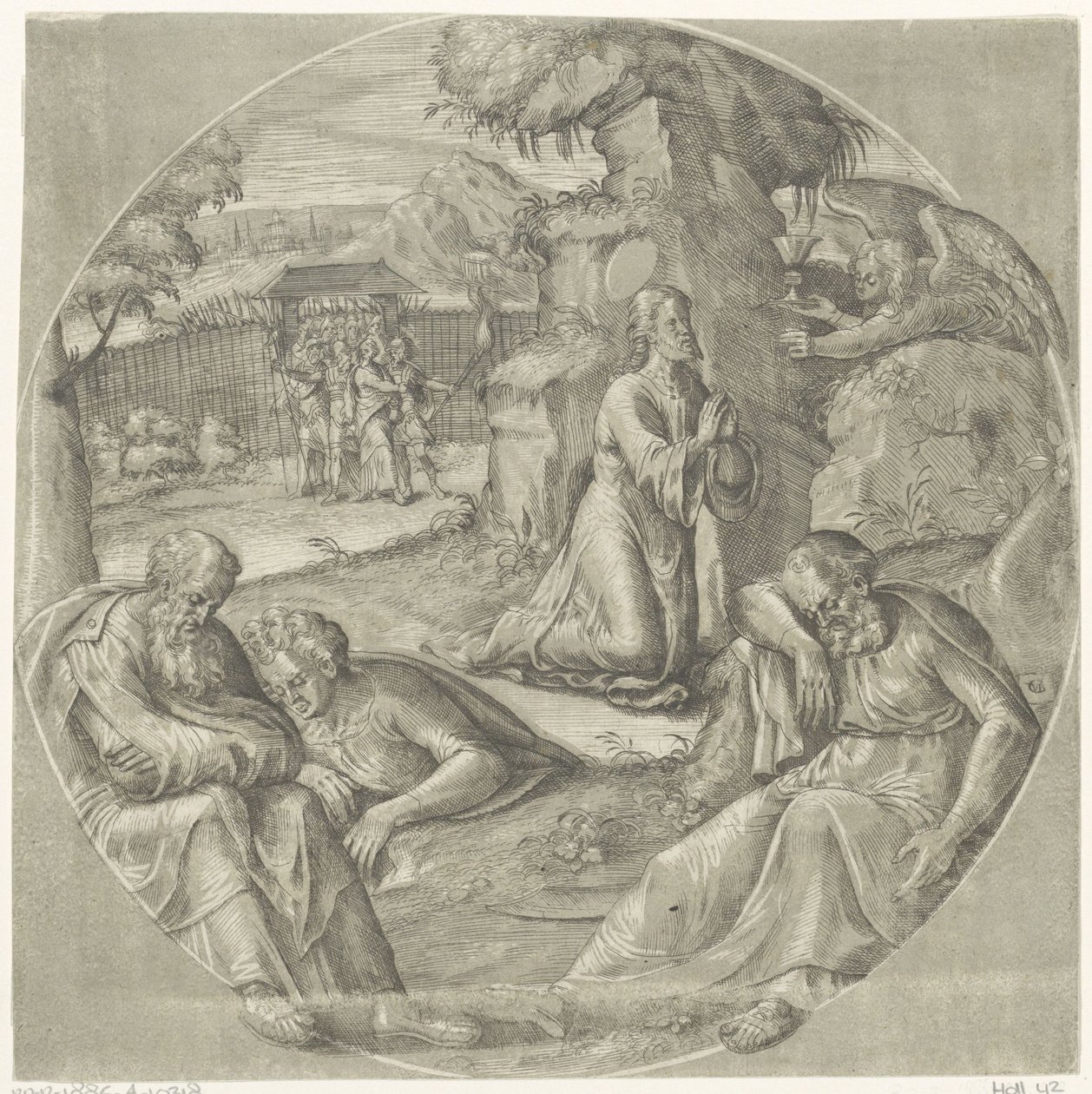 Christus am Ölberg von Crispijn van den Broeck