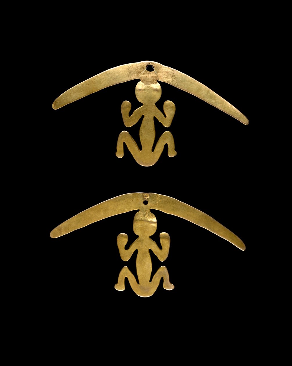 Paar Ohrhänger, 600-1600 n. Chr. von Culture Nariño