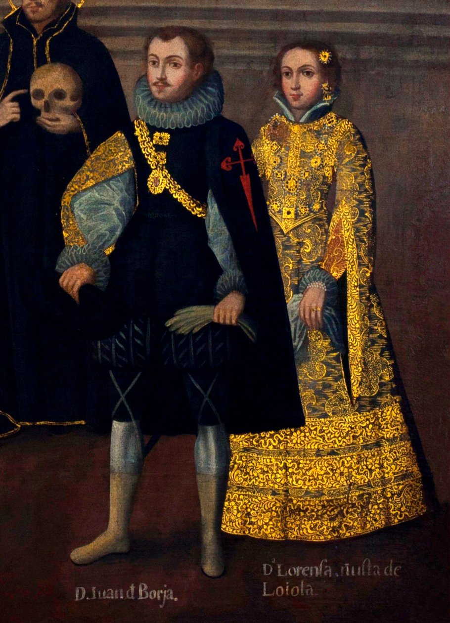 Hochzeit von Martín de Loyola mit Beatriz Ñusta und von Don Juan Borja mit Lorenza Ñusta von Cuzco School