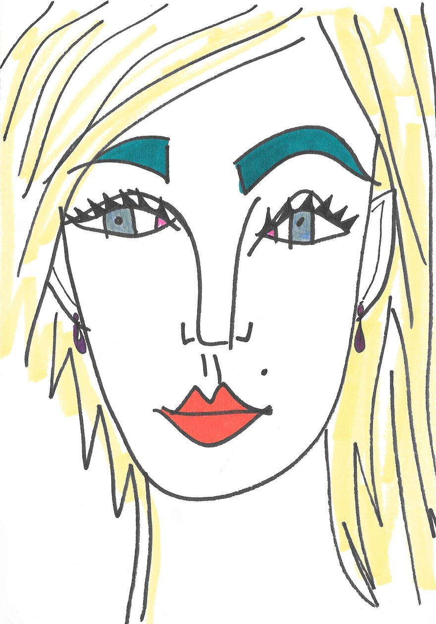 Mädchen mit blauen Augen von Daisy de Villeneuve