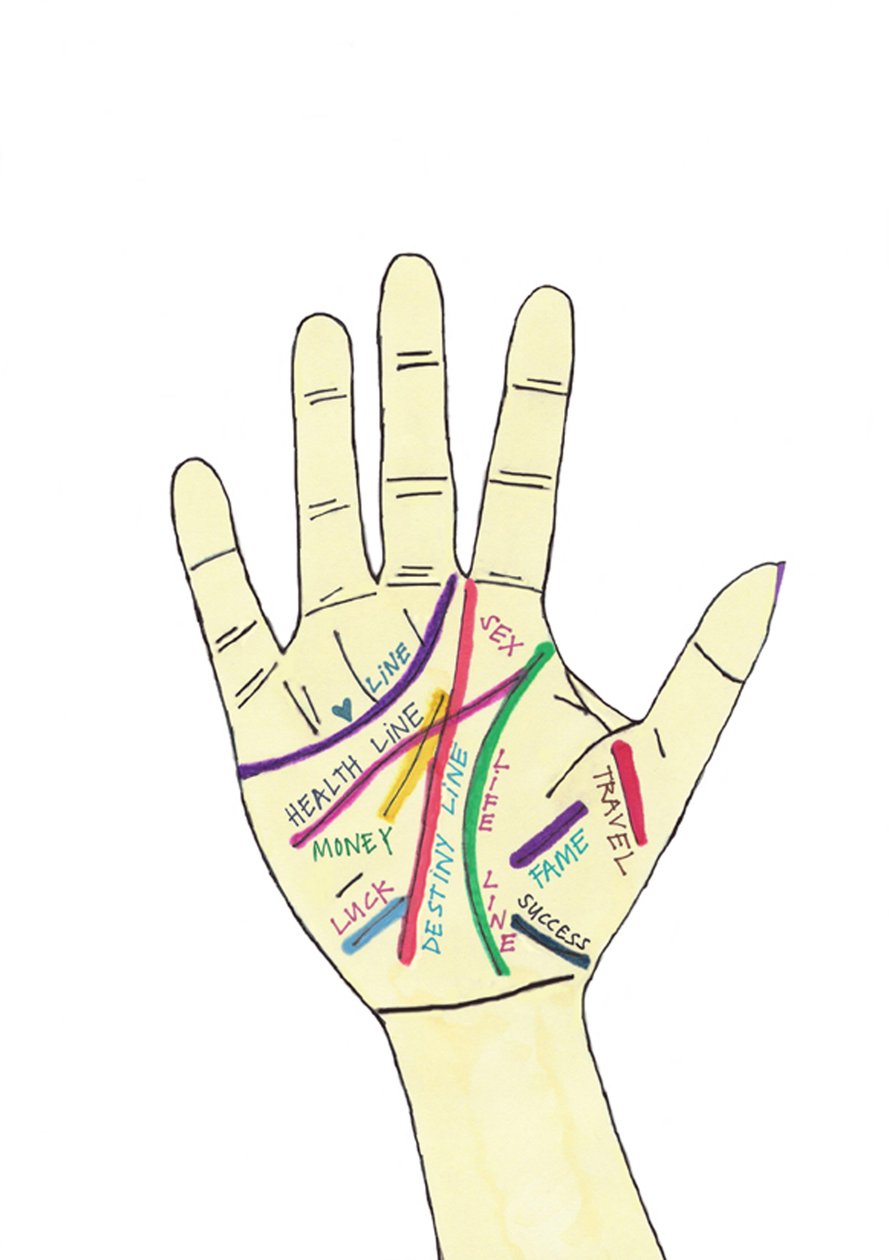 Handfläche von Daisy de Villeneuve