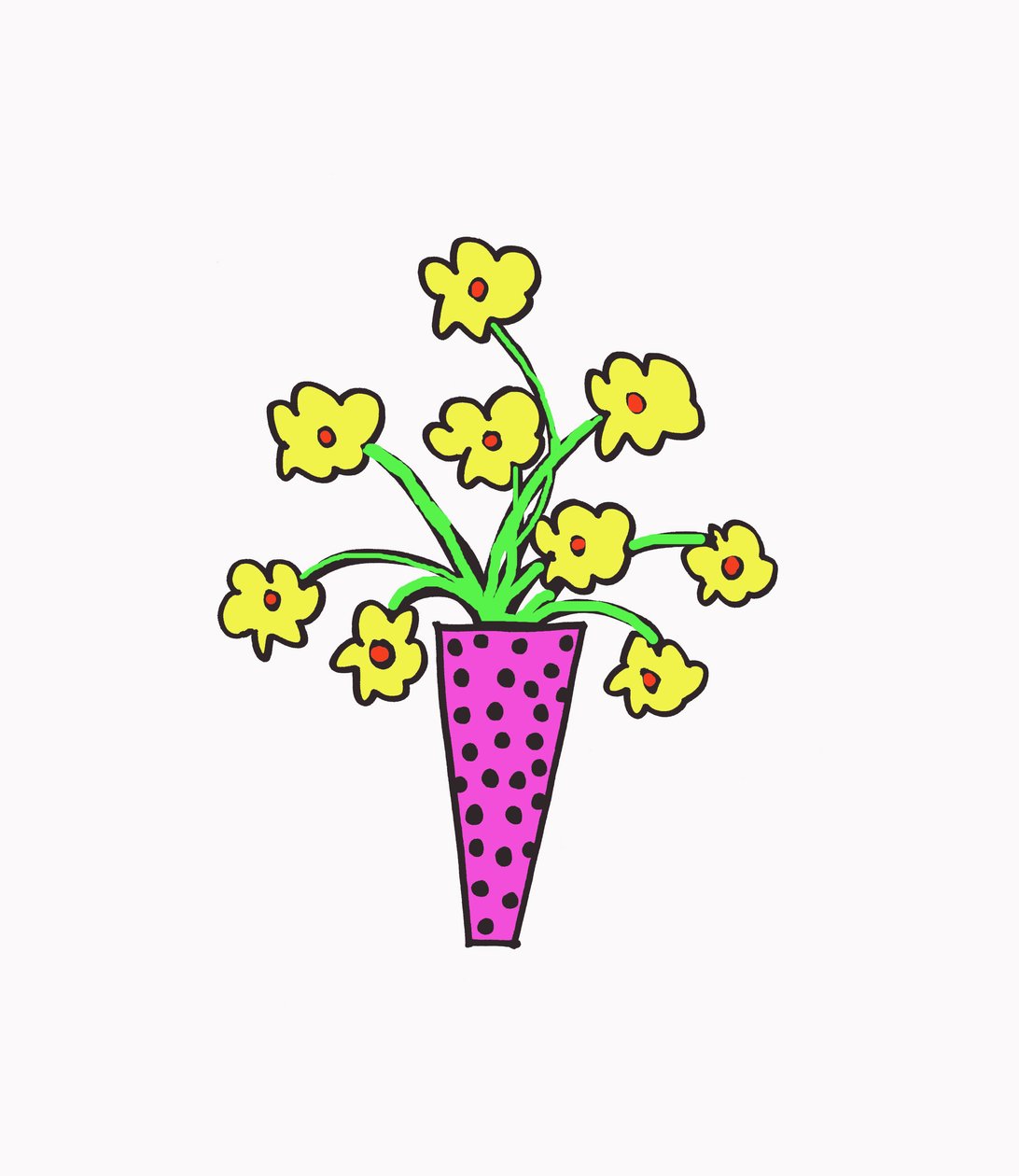 Vase mit Blumen von Daisy de Villeneuve