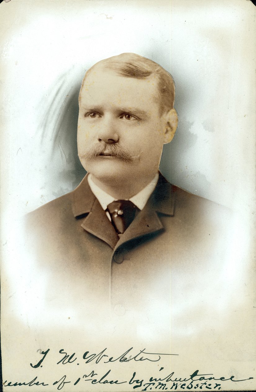 Büste von Thomas W. Webster im Anzug und Krawatte von Dana