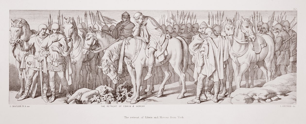 Der Rückzug von Edwin und Morcar aus York, aus 
