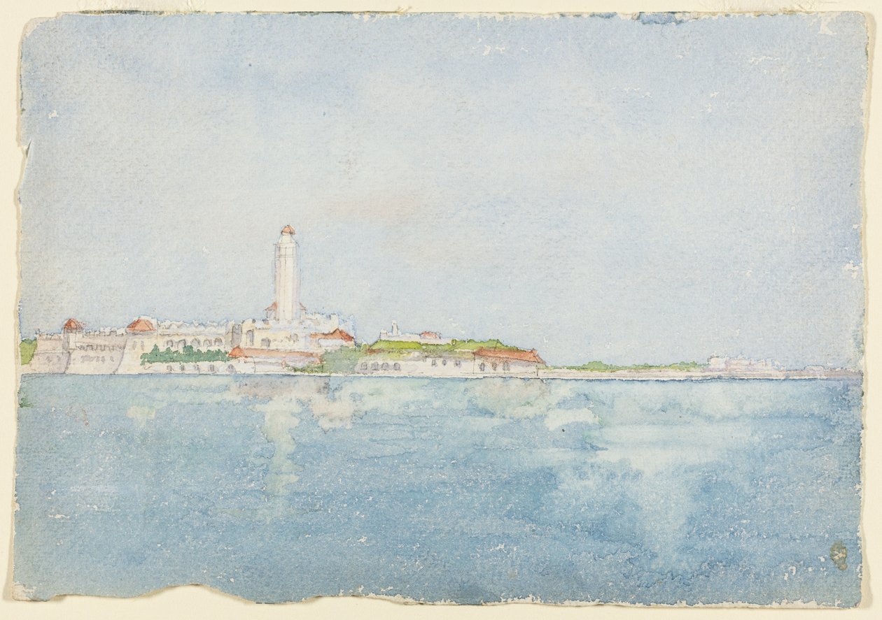Skizze in Algier, Nordafrika, Reiseskizze, 1896 von Daniel Burnham