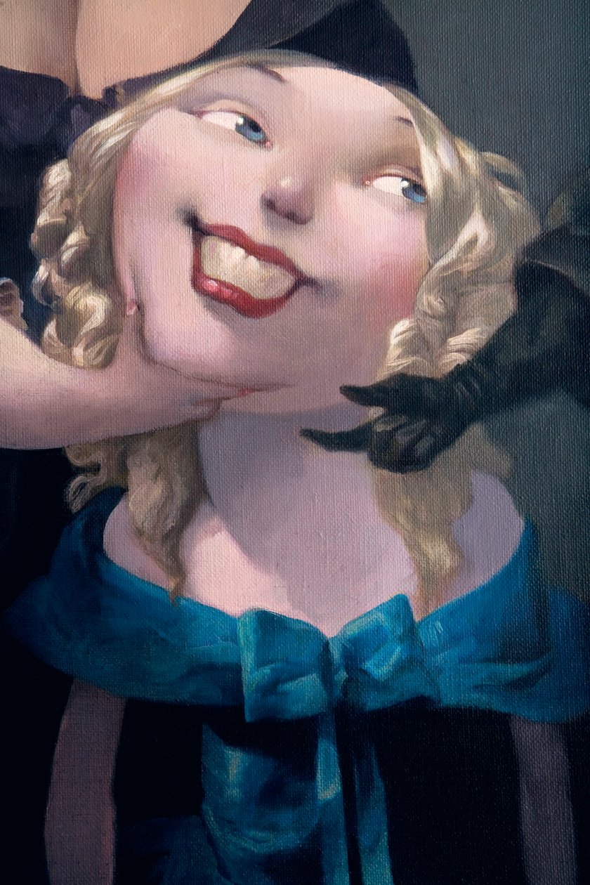 Der Antrag (Detail), aus Blaubart von Charles Perrault (1628-1703) von Daniel Cacouault