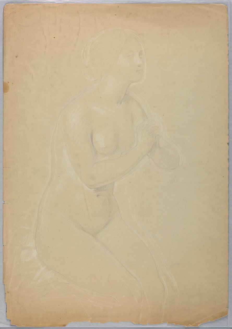 Studie für "Eine Magdalena", F, 1852 von Daniel Huntington