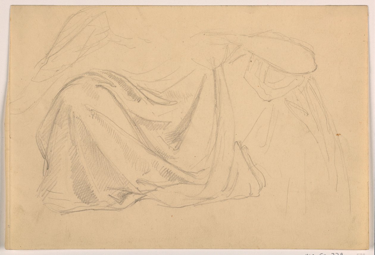 Studie für "Gerechtigkeit und Frieden: Draperie" von Daniel Huntington