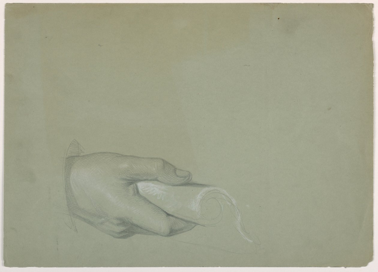 Zeichnung, Studie für "Steuergeld", 1852 von Daniel Huntington
