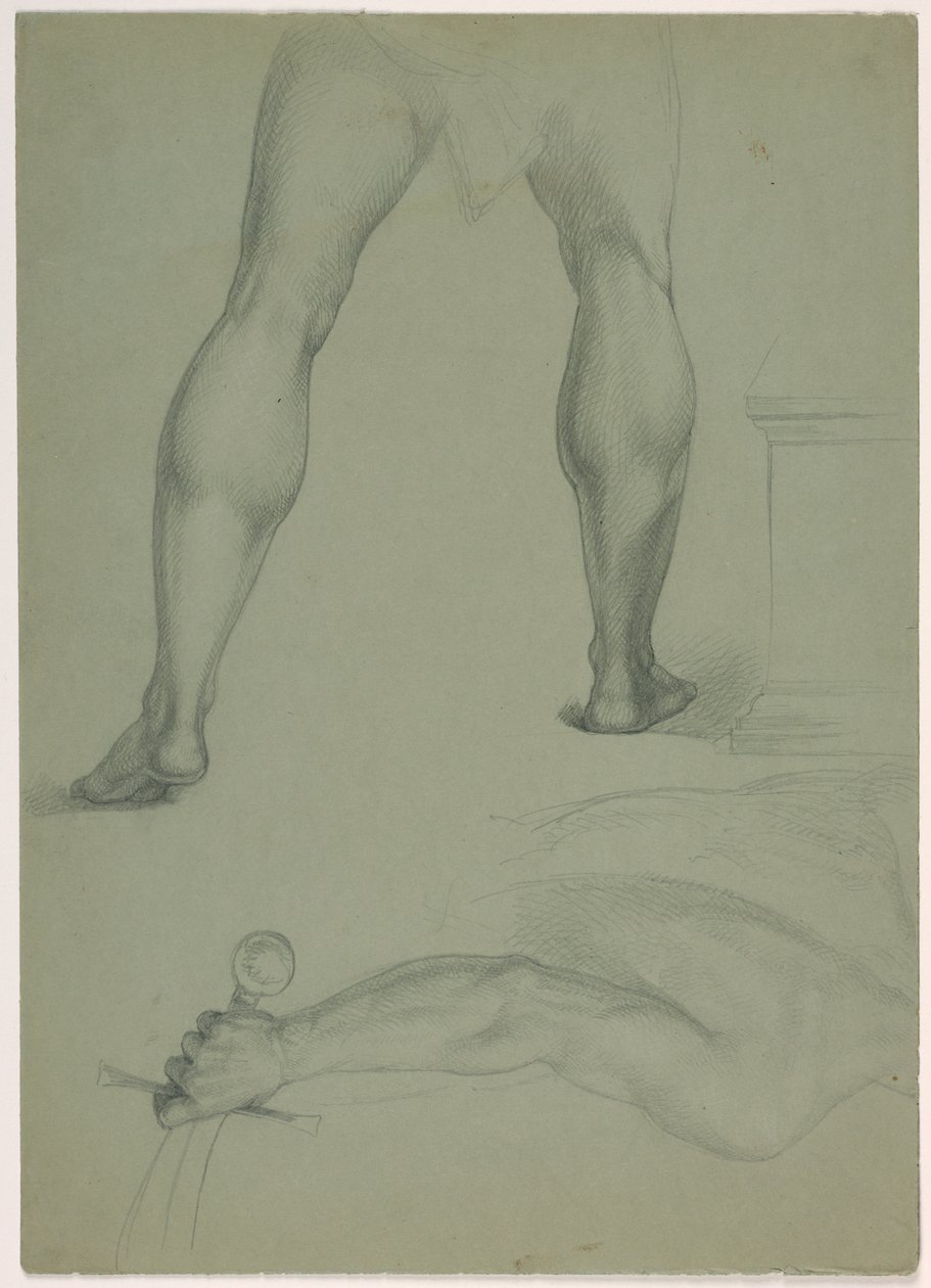 Zwei anatomische Studien, ca. 1850 von Daniel Huntington