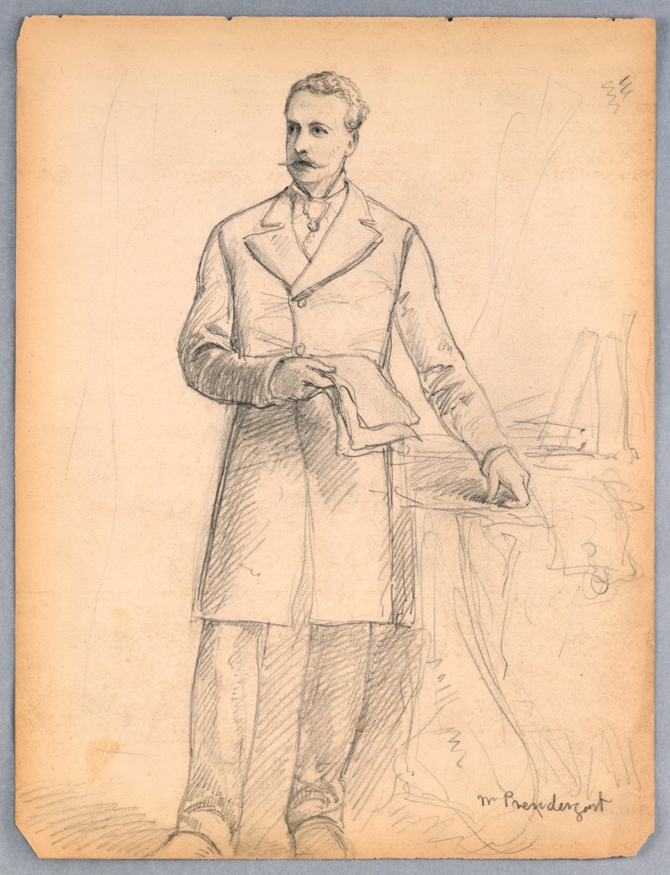 Studie für Porträt von James Prendergast von Daniel Huntington