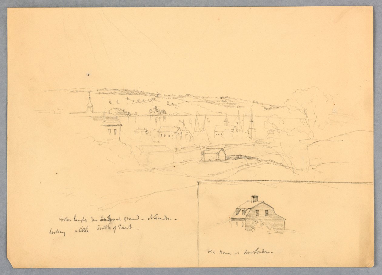 Blick auf Groton Heights von New London von Daniel Huntington