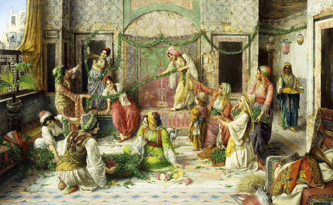 Dekoration des Harems von Daniel Israel: Kunstdruck kaufen