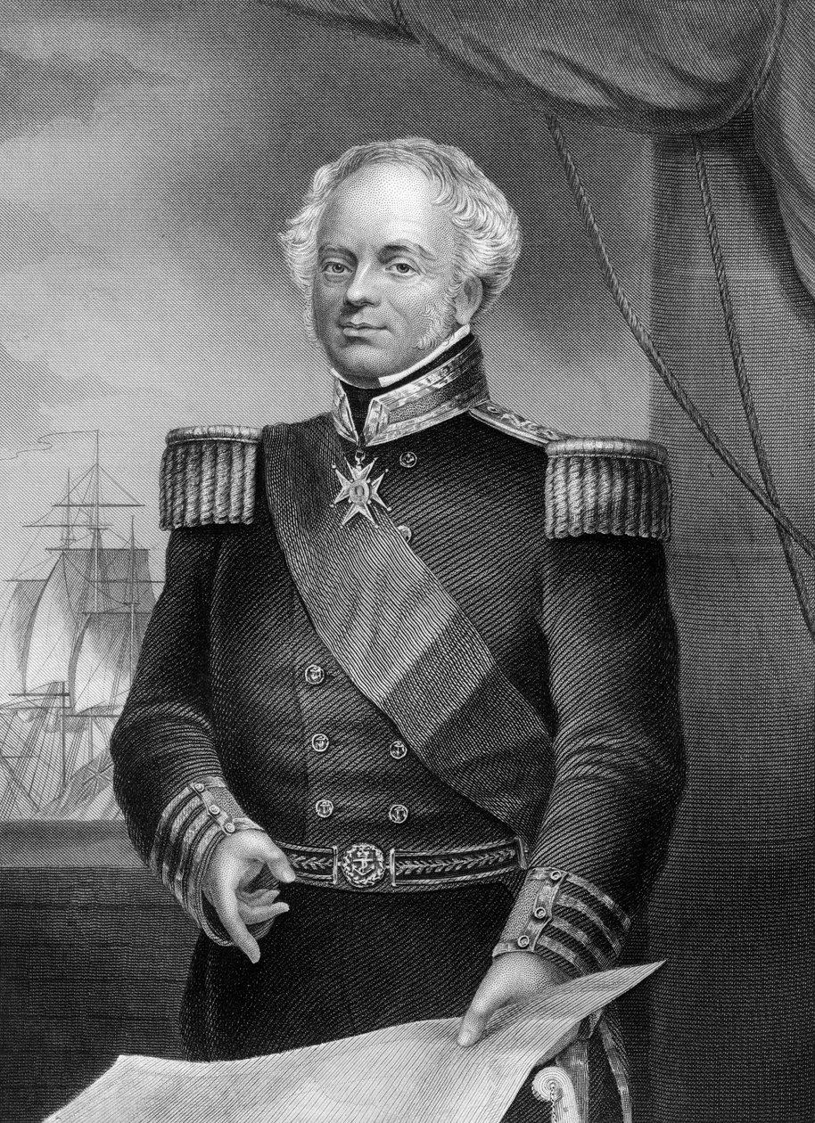 Admiral Thomas Dundas, britischer Marineoffizier der Napoleonischen Kriege, 1857 von Daniel John Pound