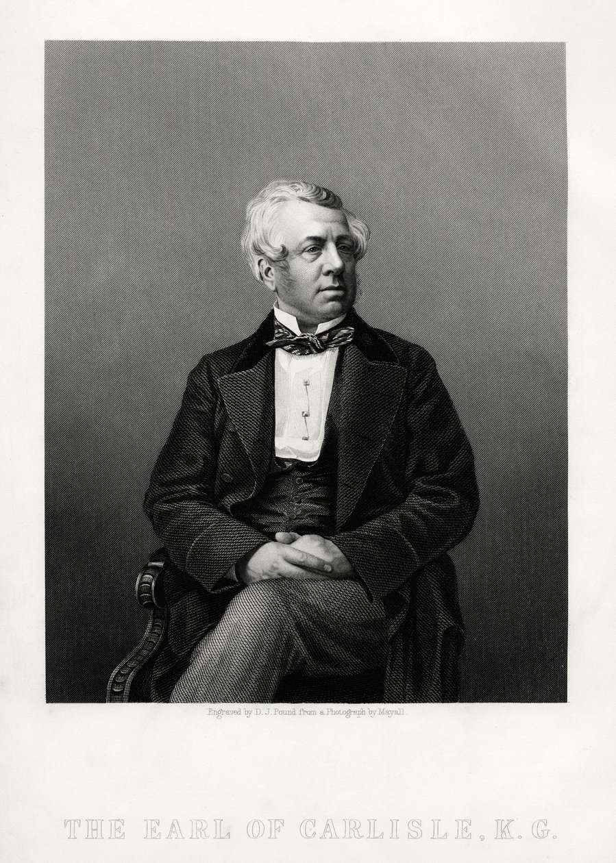 George William Frederick Howard, 7. Earl of Carlisle, britischer Politiker und Staatsmann, ca. 1880 von Daniel John Pound