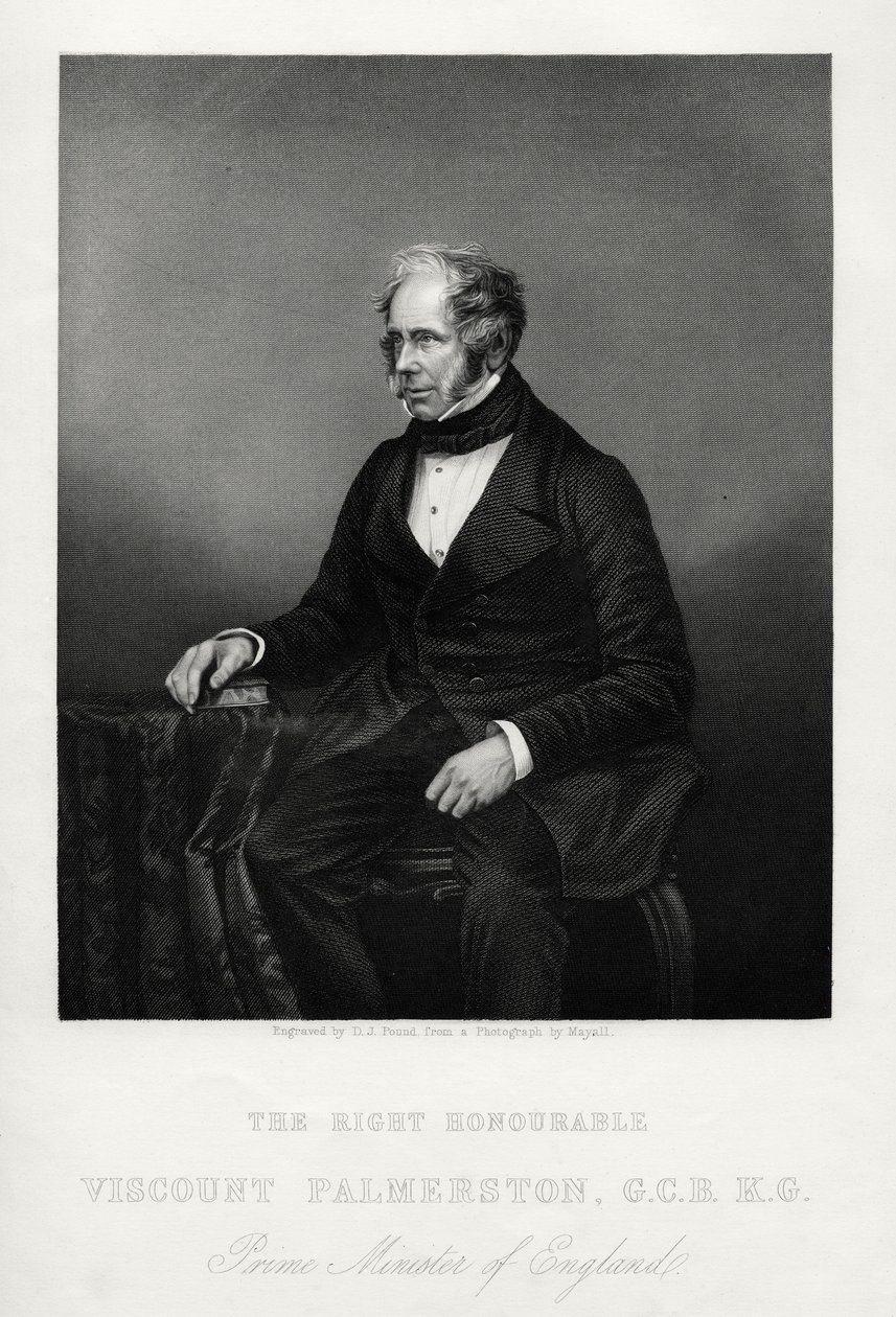 Henry John Temple, 3. Viscount Palmerston, britischer Staatsmann, um 1880 von Daniel John Pound