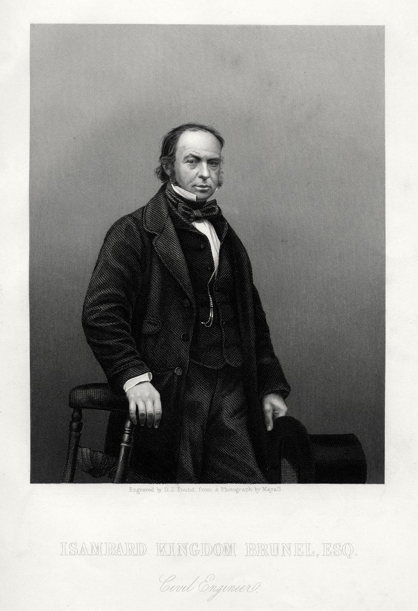 Isambard Kingdom Brunel, britischer Ingenieur, ca. 1880 von Daniel John Pound