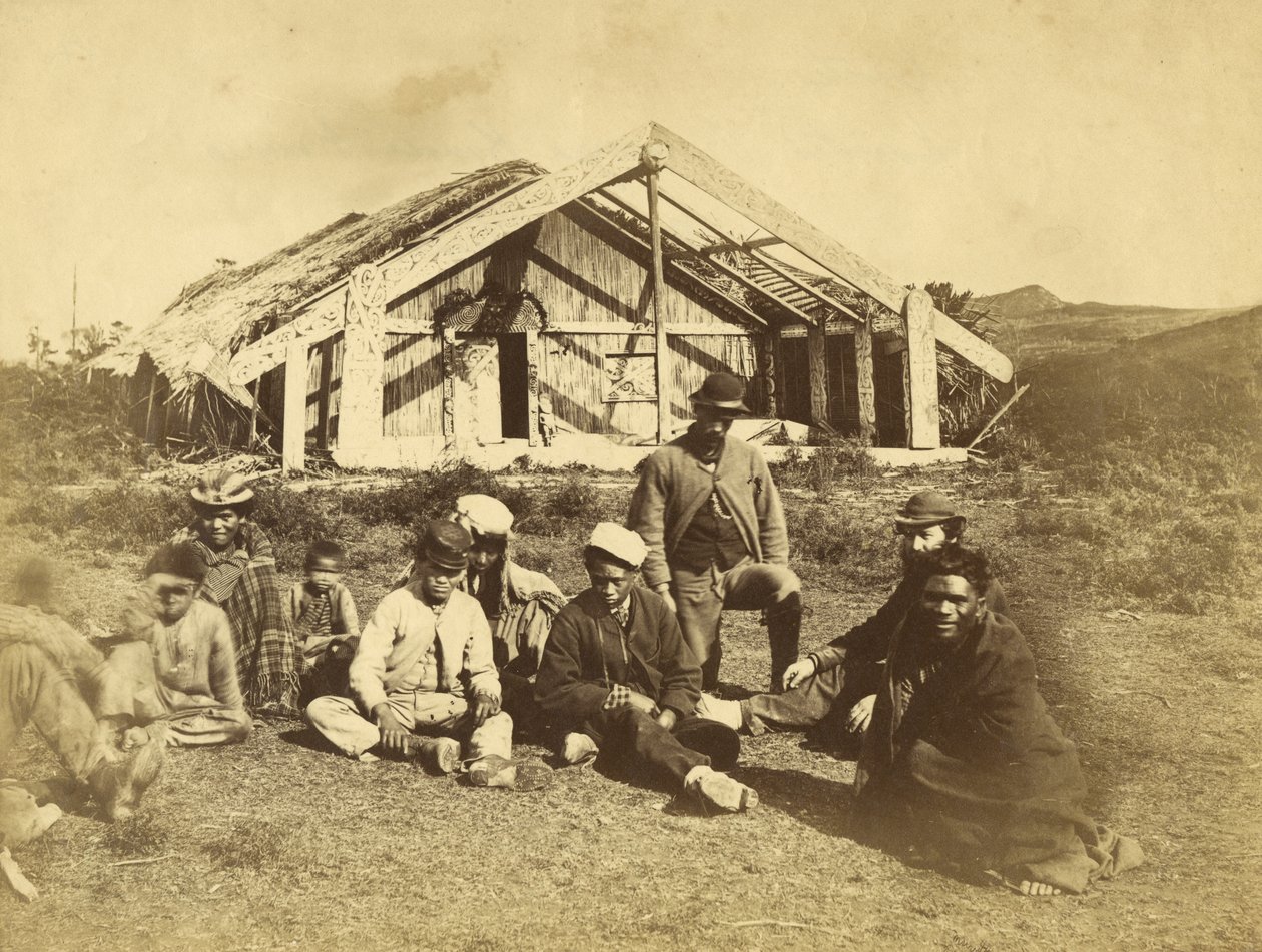 Kowitis Rununga Haus, Waioneo, Bay of Islands, ca. 1870 von Daniel Louis Mundy