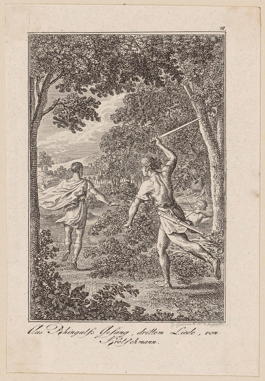 Aus Rhingulfs Gesang von Daniel Nikolaus Chodowiecki