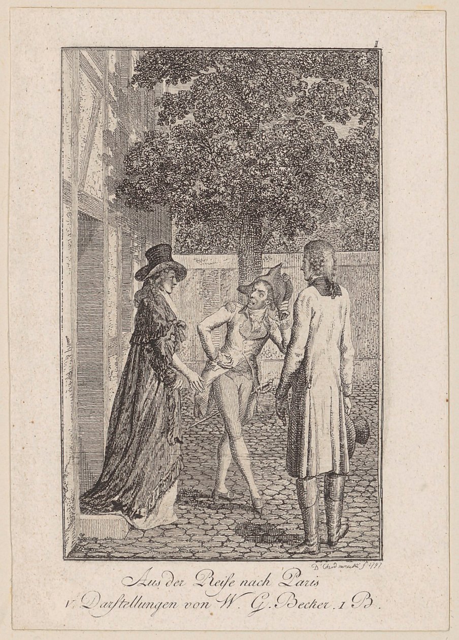 Aus der Reise nach Paris von Daniel Nikolaus Chodowiecki