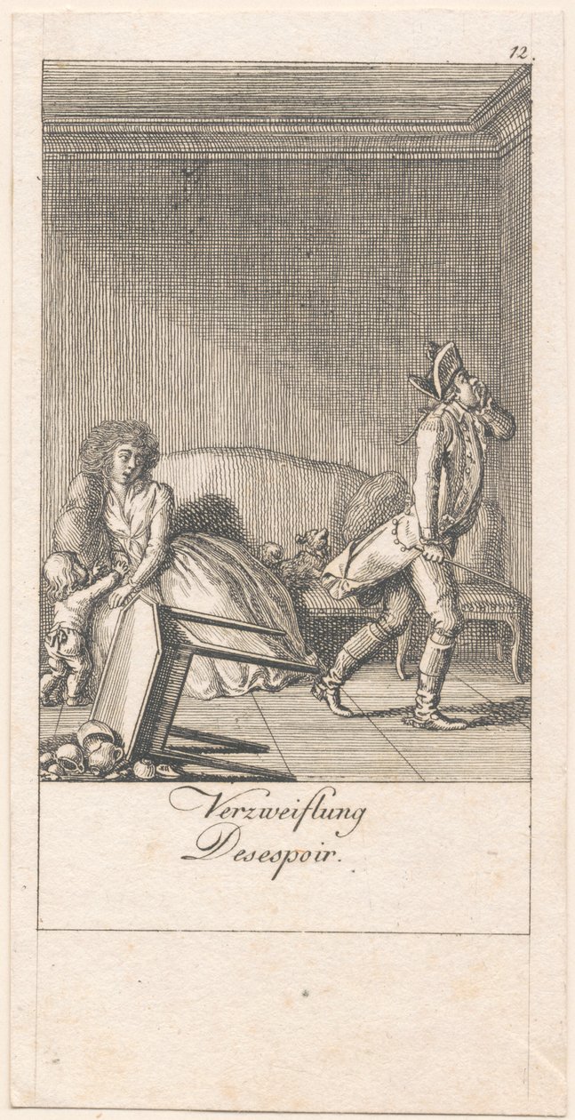 Gründe für die Ehe und ihre Folgen. Bl. 12 von Daniel Nikolaus Chodowiecki