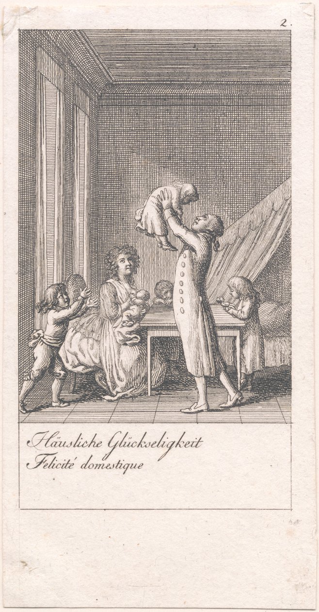 Gründe für die Heirat und ihre Folgen. Bl. 2 von Daniel Nikolaus Chodowiecki